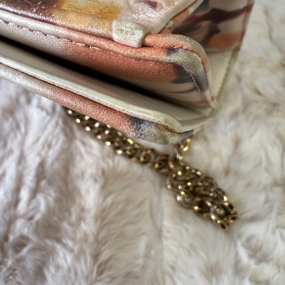 Dior Cream and Brown Crossbody Bag with Gold Chain - Picture 10 of 16
